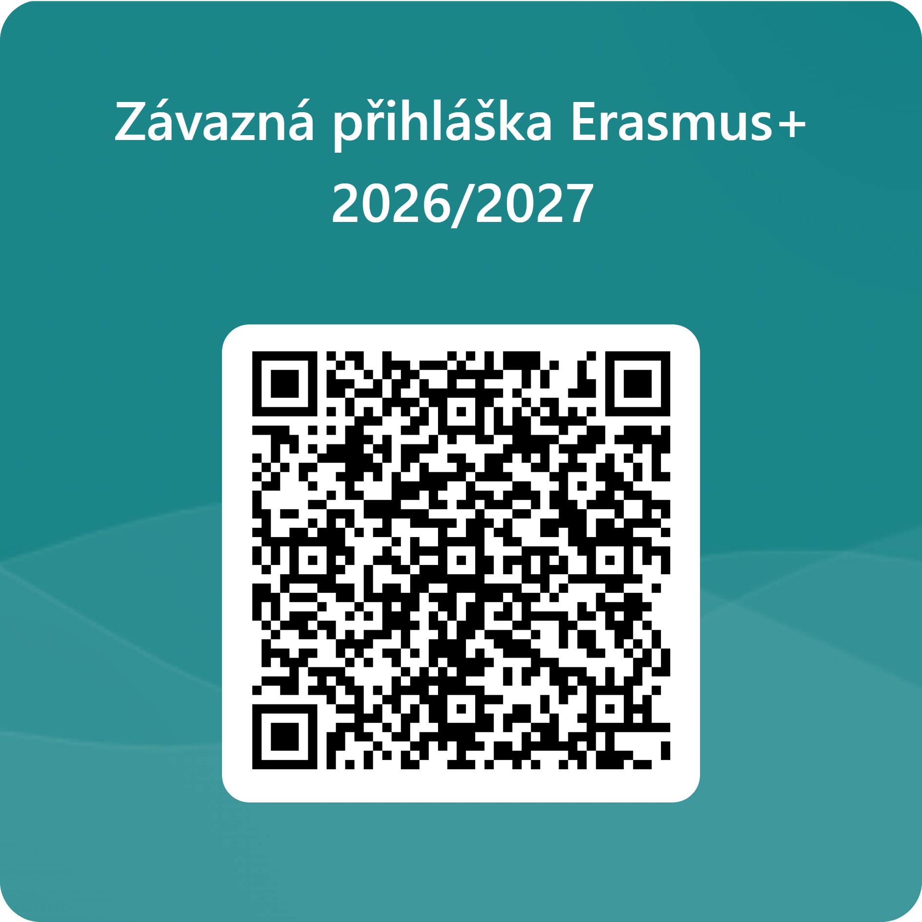 Závazná přihláška Erasmus