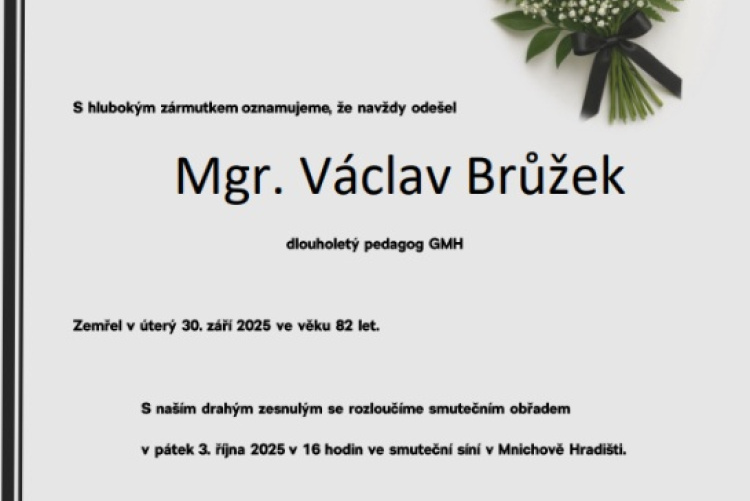 Zemřel Václav Brůžek